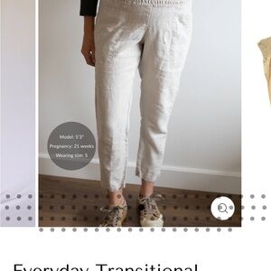 Everyday Cropped Ankle Pants in Light Beige